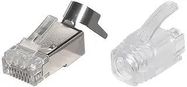 MODULAR CONN, 8P8C, RJ45 PLUG, CABLE