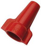 WING-NUT WIRE CONNECTORS, RED, 100PK