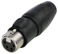 XLR CONN, RCPT, 4POS, CABLE