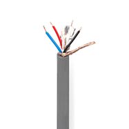 DMX Cable | 110 Ohm | 10 x 0.10 mm | 100.0 m | Round | PVC | Dark Grey | Reel