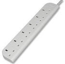 POWER OUTLET STRIP, 6 OUTLET, 3M, 240VAC