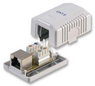 SOCKET,SURFACE,RJ45 CAT6,SHIELD,X1