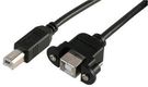 LEAD, USB B MALE-CHASSIS SOCKET 0.3M