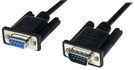 LEAD, 9W SERIAL NULL MODEM M-F 1M, BLACK