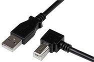 LEAD, USB2.0 A MALE-RT ANG USB B MALE