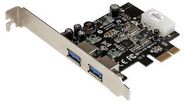 INTERFACE CARD, 2PORT PCIE USB3.0PLUSLP4