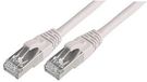 PATCH LEAD, CAT 6A, SFTP, WHITE 1M