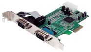 SERIAL CARD, 2PORT, PCI-E, 16550 UART