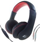 HEADSET, PC MIC & VOL CONTROL BLK-RED