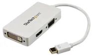 ADAPTER, 3P RCPT-1P PLUG, WHITE