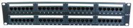 PATCH PANEL, CAT 6, 2U, 48 PORT