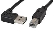 LEAD, USB2.0 REVERSIBLE 90DEG AM-BM, 2M