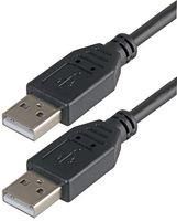 LEAD, USB2.0 A MALE - A MALE, BLACK 5M