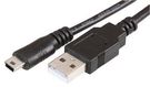 LEAD, USB2.0 A-MINI USB B, BLACK 0.5M