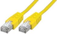 PATCH CORD, RJ45 PLUG-PLUG, YEL, 10M