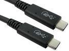 USB4 CABLE, 40GB-S, BLACK, 0.8M, BULK