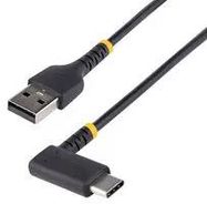 USB CABLE, 2.0, A PLUG-C R/A PLUG, 300MM