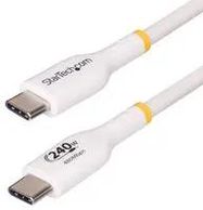 USB CABLE, 2.0 TYP C PLUG-PLUG, 2M, WHT