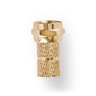 F-Connector | Straight | Male | Gold Plated | 75 Ohm | Twist-on | Cable input diameter: 5.5 mm | Copper | Metal | 2 pcs | Window Box