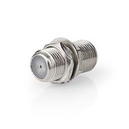 Satellite & Antenna Adapter | F Female | F Female | Nickel Plated | 75 Ohm | Straight | Metal | Silver | 1 pcs | Box