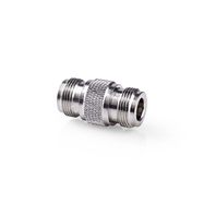 Satellite & Antenna Adapter | N Female | N Female | Nickel Plated | 50 Ohm | Straight | Metal | Silver | 10 pcs | Envelope