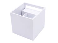 Sieninis lauko šviestuvas LED 2x3W 3000K IP54, reguliuojamo švietimo kampo, baltas CUBE, LEDOM
