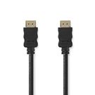 High Speed HDMI™ Cable with Ethernet | HDMI™ Connector | HDMI™ Connector | 4K@30Hz | ARC | 10.2 Gbps | 20.0 m | Round | PVC | Black | Label
