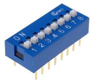 DIP Switch 16 pins, ON-OFF; 0.05A/12VDC, THT