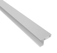 Aluminum profile with white cover for LED strip, anodized, surface, SKYLINE N, 2m