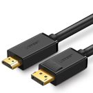 Kabelis DisplayPort (DP) kištukas - HDMI kištukas vienpusis 4K@30Hz 1.5m juodas DP101 UGREEN