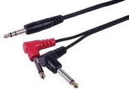 LEAD, 6.35 ST JACK-2X 90DG MN JACK, 1.5M