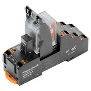 DRMKITP 24VDC 2CO LD Relė su lizdu, 24 V DC, 2CO, AgNi kontaktai, 10 A, PUSH IN, LED, šunt. diodas, Weidmuller