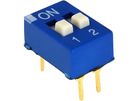 DIP Switch; 4 pins, ON-OFF; 0.05A/12VDC, THT