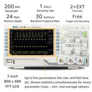 Digital Oscilloscope Two Channel / 200 MHz