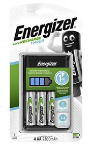 Fast charger 1-4 AAA/AA + 4xHR6/AA 2300mAh Energizer