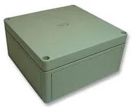 BOX, GREY LID, 182X180X90MM