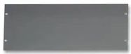 BLANK 19" RACK PANEL, 4U, GREY