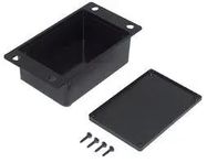 ENCLOSURE, FLANGED POTTING BOX, ABS, BLK