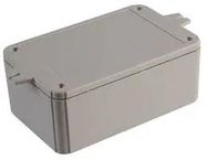 ENCLOSURE, LT GY, FLANGED, 125X80X50MM