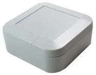 LOW PROFILE CASE,WH/GR,IP67,100X100X40MM