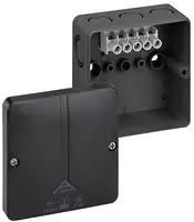 JUNCTION BOX BLACK, IP65, EMPTY, PC