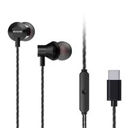 Ausinės su mikrofonu ir valdikliu (USB-C kištukas), juodos