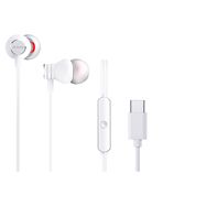 Ausinės su mikrofonu ir valdikliu (USB-C kištukas), baltos