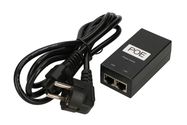 Блок питания PoE 48V 0.5A 24W 2xRJ45 с кабелем переменного тока