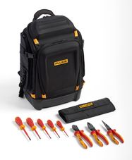 Fluke Pack30 Professional Tool Backpack + Insulated Hand Tools Starter Kit (5 insulated screwdrivers and 3 insulated pliers), Fluke