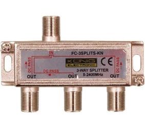 Разветвители ТВ на 3 5-2050МГц FC-3SPLIT-ST 5412810096596; 5412810298365