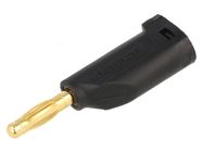 Plug;4mm banana;16A;33VAC;70VDC;black;Max.wire diam:4mm;1mm2