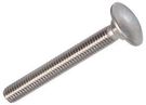STAINLESS STEEL COACH BOLTS M6X50 PK10