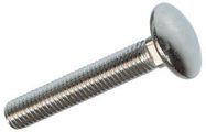 STAINLESS STEEL COACH BOLTS M8X50 PK10