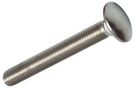 STAINLESS STEEL COACH BOLTS M10X80 PK10